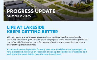 Lakeside Newsletter Summer 2025