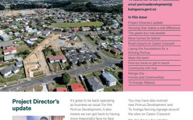 Porirua Development Progress Update - Winter 2022
