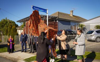 Reverend Perema Leasi recognised with laneway