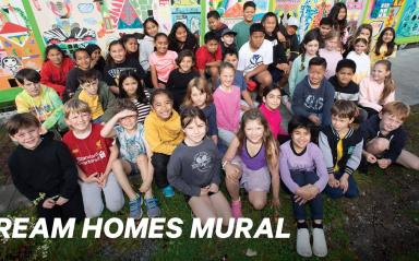 Local artist and schools team up to create stunning mural