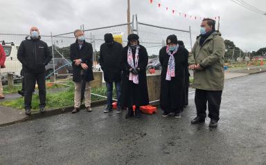 Site blessing starts major works around Esk Place
