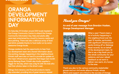 Oranga Development Progress Update Summer 2020
