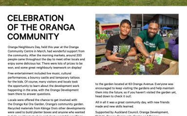 Oranga Development Progress Update - Winter 2021