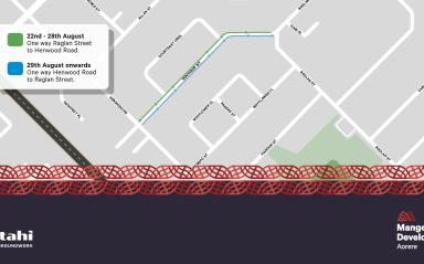New temporary one-way traffic system will improve safety and keep locals moving in Aorere 