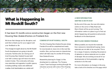 Roskill South Update - Winter 2018