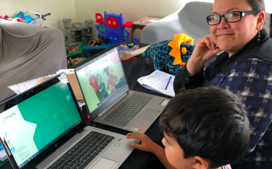Going to work together, fun with stories online
