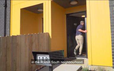 Walk through one of the brand new state homes on Burnett Ave
