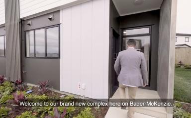 Walk through the new state homes on the corner of Bader Drive and McKenzie Road