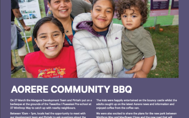 Aorere Development Progress Update - April 2021