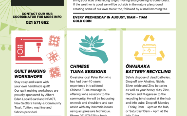 What’s happening at the Hub? August 2021