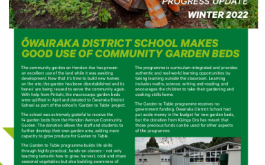 Ōwairaka Winter newsletter 2022