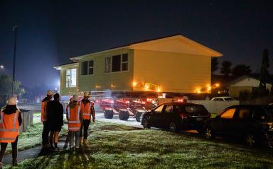 Houses on the move in Mangere West