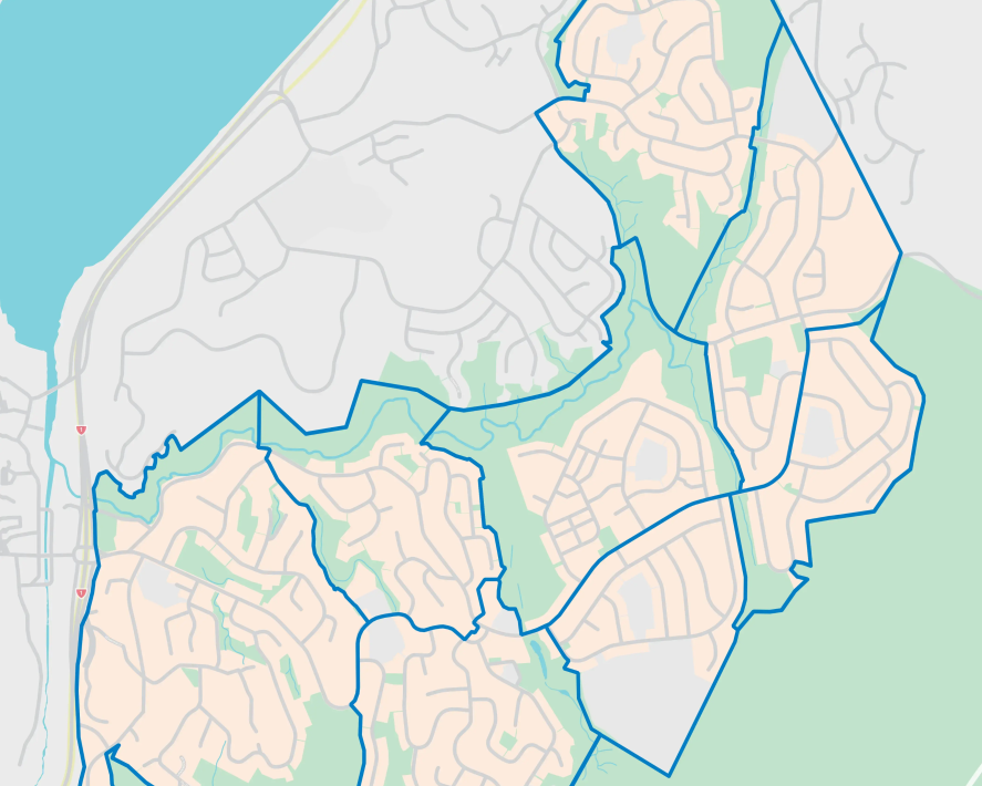 Map of Kāinga Ora developments and neighbourhoods